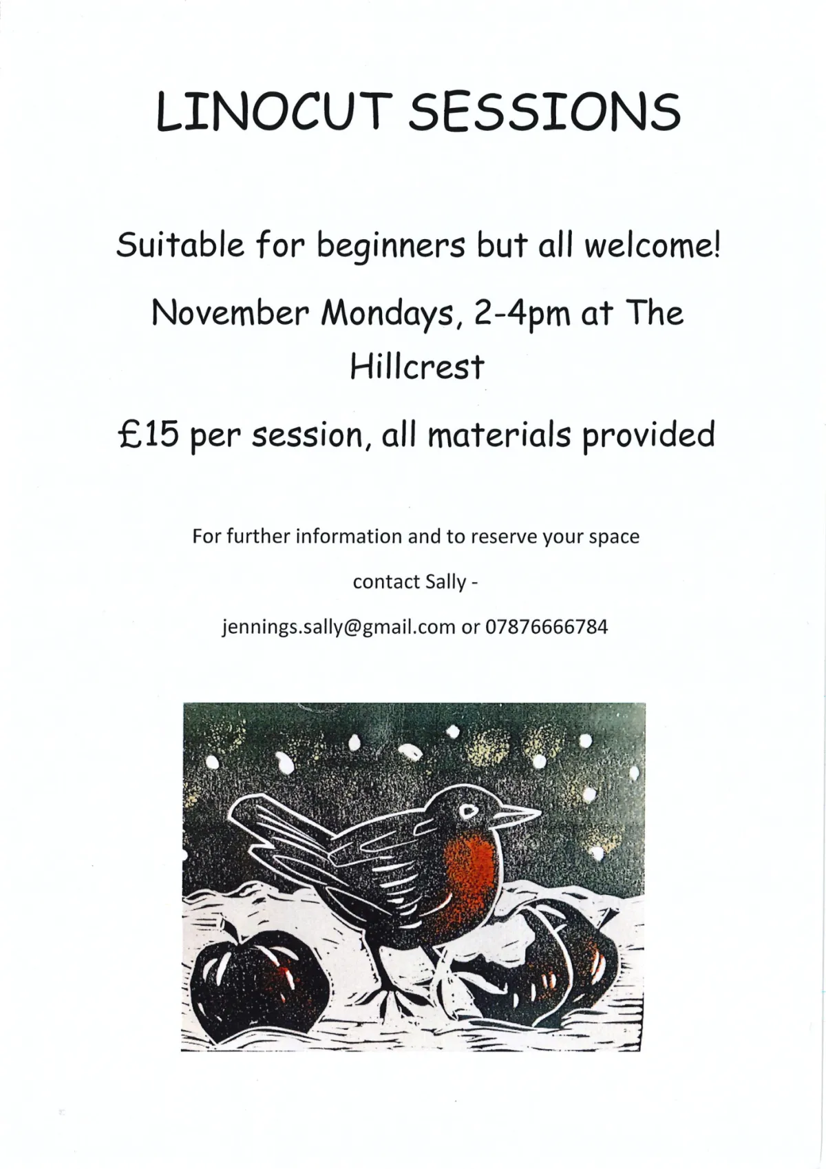 🎨🎄Christmas Linocut Workshop🎁 — The Hillcrest Centre